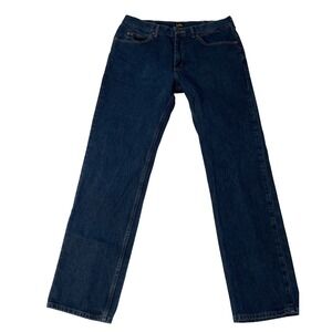 Lee Regular Fit Straight Leg Jeans Mens 36x34 Dark Wash Denim 2J08973 Mexico